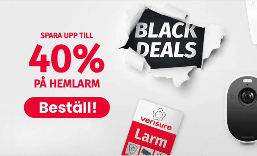 Black week deals med JA Larm AB Verisure